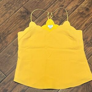 J. Crew Sunflower Scalloped Cami